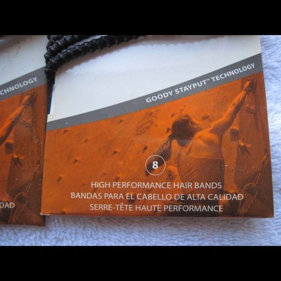 8 Goody High Performance Stayput Hair Bands Slideproof Elastics Secure Hold - Picture 4 of 7